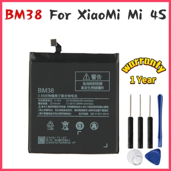 Нов yelping BM38 Батерия За Телефон Xiaomi mi 4s Mi 4S Mi 4S Съвместими Сменяеми Батерии 3210 ма Безплатни Инструменти
