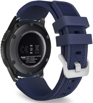 22 мм и Каишка За часовник Samsung Galaxy Watch 3 45 mm/Huawei Watch GT3 46 мм/Gear S3 Спортен Силиконов Каишка За Часовник Гривна За Amazfit GTR