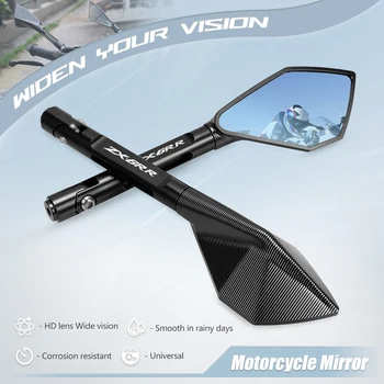 Мотоциклет Огледало за Обратно виждане С ЦПУ Алуминиеви Странични Огледала за Обратно виждане За Kawasaki ZX6R ZX636R ZX6RR 2000 - 2004 2000 2001 2002 2003