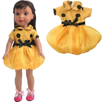 14,5 Инча Нанси Американски Паола Рейна Куклата на Летните Листа Жълт Балон Пола За Новородени Момичета детски Играчки Аксесоари за Подарък x83