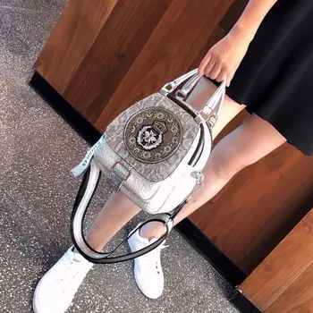 Чанта-Тоут от Изкуствена Кожа от Микрофибър за Жени, Луксозна Дизайнерска Чанта на Рамото, Женска Малка Чанта през Рамо с горната дръжка