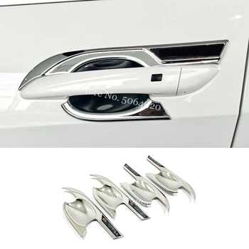 ABS Хромирани Защитно дръжка За Врата за Кола, Украса на Чашата, Накладки, Стикер, Стайлинг За Hyundai Elantra CN7, Аксесоари 2020 2021