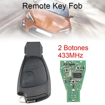 433 Mhz 2/3 От Бутона Smart Remote Кола ключодържател Подходящи за Mercedes Benz B/C/E/ML/S/CLK/CL