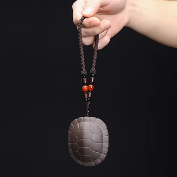 Керамични чай и домашни животни могат да бъдат повдигнати костенурки черупката на химикалки мъжете и жените ръчно висулка Wenwan подаръци