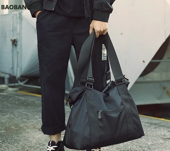 Мъжки Найлонови Чанти, Пътни чанти, Голямо Голям Чанта За Багаж, Мъжки Лесна Ежедневна Чанта-Месинджър за Кратки разстояния