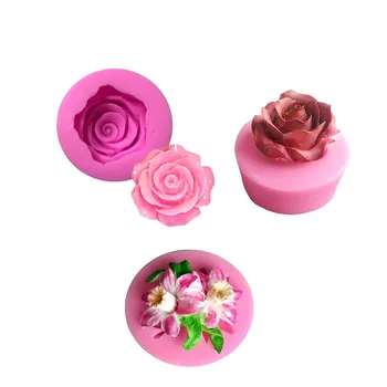 3 вида силиконови форми за празни приказки с цвете божур, инструменти за украса на торта, форми за шоколад, дъвки, захарни изделия, кухненски инструменти