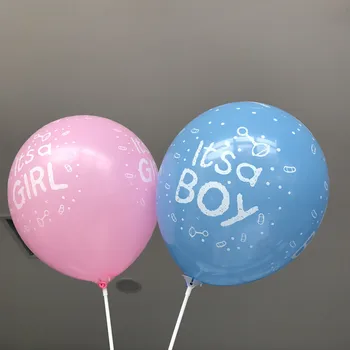 Честит Рожден Ден Балон Розов Син Балон Гелиевые топки Това Момче, Момиче, Дете на 1-ви Рожден Ден Латексови Балони Украса за детската душа