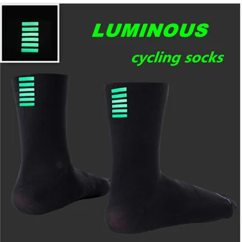 Светещи Мъжки Качествени Професионални Маркови Спортни Професионални Велосипедни Чорапи Удобни Пътни Велосипедни Чорапи Чорапи За Планинско Колоездене Състезателни Чорапи
