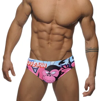 T82 2022 нов летен плажен секси розов обтягивающий мъжки бански с ниска талия, бикини, мъжки бански костюми, горещи мъжки бански за гей