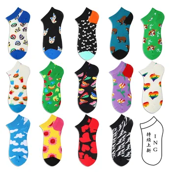 Пролетно-летни мъжки и дамски чорапи приливи и отливи, марки леки памучни чорапи tide, европейски и американски улични къси чорапи с ниска шнорхел