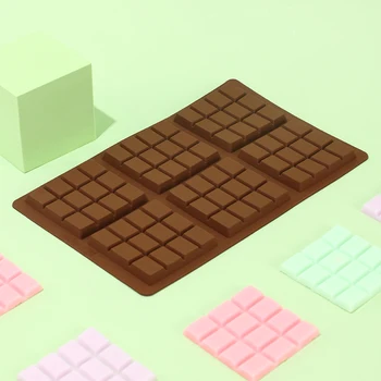 Шоколад Форма на Силикон, за да проверите За Печене 3D Квадратна Вафельница Кухненски Антипригарная висока температура Форма За Печене На Фурна