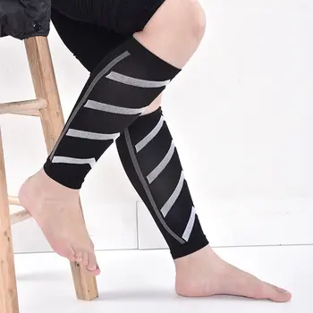 1 чифт Компрессионных спортни чорапи Мъжки Спортни Дишащи предпазни чорапи