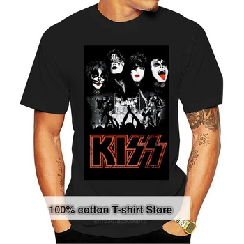 Тениска с изображение на група, Висококачествен Памучен рок-риза на 80-те години