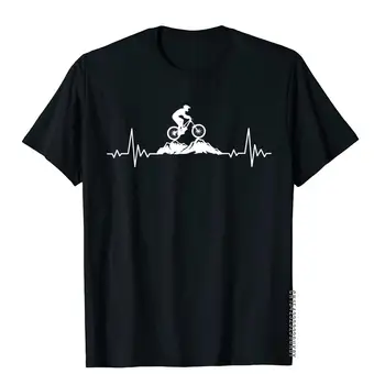 Планински Велосипед Сърцебиене Ретро Велосипед Велосипед Колоездене Подаръци Тениска Памучни Блузи, Тениски За Мъже Вечерни Тениски С Принтом Хип-Хоп