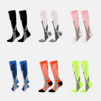 Футболни чорапи Обикновена Дишащи Футболни Чорапи Еластични Спортни Принадлежности За Лов На Открито Трекинг Черен Черен gt S M