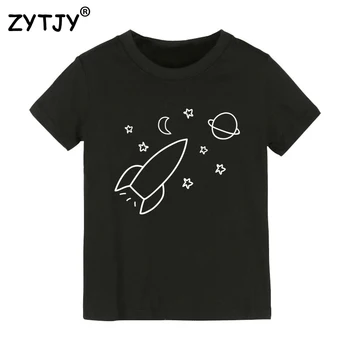 скок звезда, космически планета, Детска тениска с принтом Тениска За Момчета и Момичета, Бебешки Дрехи За Деца, Забавни Тениски, Директен доставка, Y-87