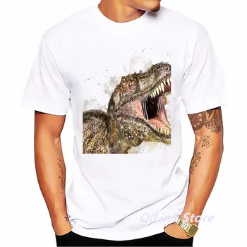 Забавна Тениска Мъжка Тениска с Динозавром 