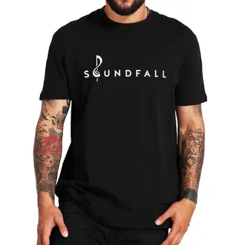 Тениска Soundfall Game Тениска За Любителите на Приключенски игри, Летни Тениски от 100% Памук, Размер на ЕС, Ежедневни Мека Основна Мъжка тениска