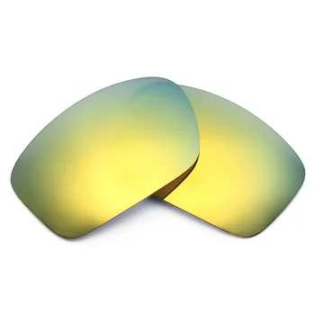 2 Чифта Сменяеми Поляризирани Лещи SNARK за Слънчеви очила Oakley Scalpel Сребро Титан и 24-КАРАТОВО Злато