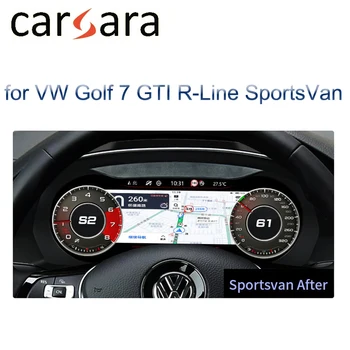 Автомобилна LCD Дигитален Панел на Арматурното Табло Виртуална Таблото за Volkswagen VW Golf 7 GTI R-Line SportsVan измерване на Скоростта на Кабината