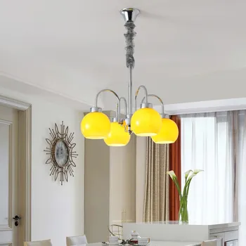 Модерна Спалня хол Полилей Осветление трапезария Полилеи Тавана дизайнерски артистичен кухненски лампа стъклени Led Лампи