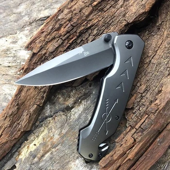 Открит Многофункционален Тактически Сгъваем Нож 440C Нож за Самозащита EDC Къмпинг Преносим Риболовен Ловен Инструмент за Оцеляване
