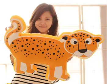 голямата 70 см чудесна леопардовая плюшен играчка 3D Размерите леопардовая мека мебел възглавница с цип възглавницата подарък за рожден ден s0199