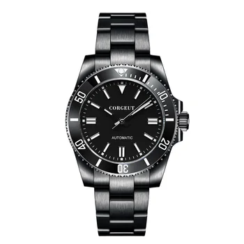 Луксозни часовници Corgeut за мъже NH35 Автоматични Механични Ръчни Часовници Сапфировые Керамични Водоустойчив Светещи relogio masculino