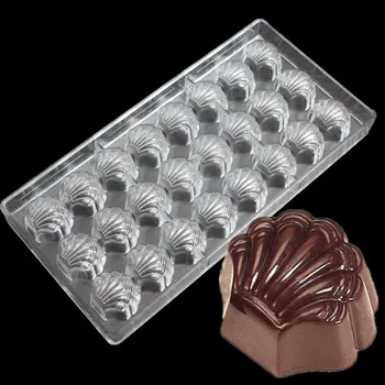 Форми За шоколадови Бонбони Във Формата на Миди, под Формата На Желе, Пластмасова Тава За Печене, Поликарбонатная Шоколад Форма на направи си САМ, Поликарбонатная форма за PC