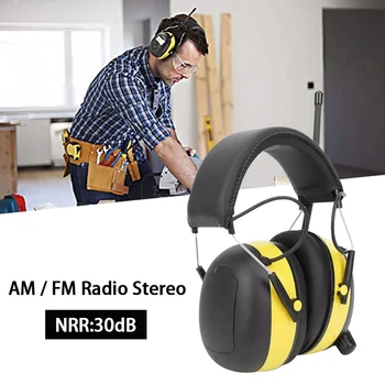 Цифров AM/FM Стерео Радио Слушалки NRR 30dB Защита на Ушите за Подстригване Професионален Слухов Протектор Радио Слушалки 2 поръчката