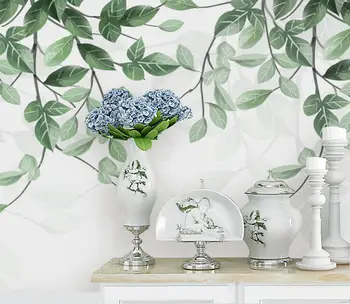beibehang потребителски листа от тропически растения модерни тапети минималистичное фоново украса papel de parede 3d рисувани стенни