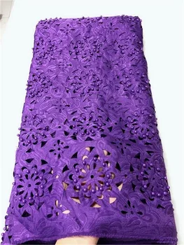 JRB-52810 Бродирани мъниста лазерна лейси Плат с цветове, Висококачествени Гипюровое Шнуровое Дантела За Фестивалното Рокли, Шиене за моден рокли, рокля