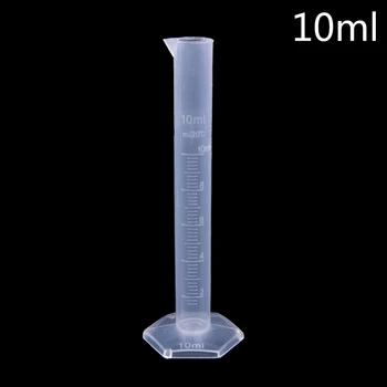 10 мл Пластмасов Измервателен Цилиндър със Степен Инструменти Химичен Лабораторен Цилиндър Инструменти Учебни Лабораторни Консумативи