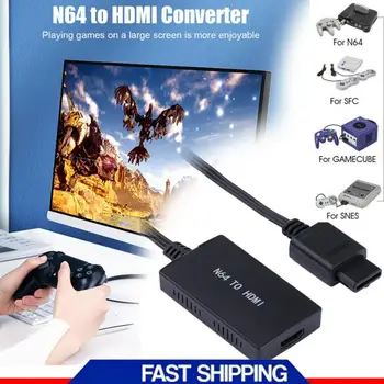 За N64 към HDMI-съвместим конвертор Адаптер За Nintend 64 За GameCube Щепсела и да играе на Пълен цифров кабел Gamecube Конзола