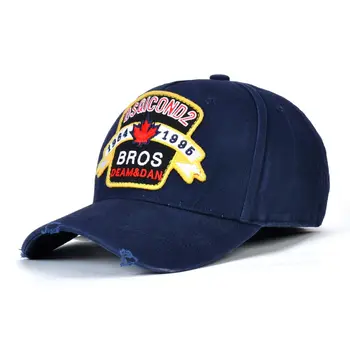 Брандираната бейзболна шапка на DSQ, Висококачествени мъжки и дамски шапки, Индивидуален дизайн, шапка с логото на DSQ2, мъжки шапки за татко