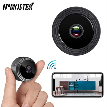 UPMOSTEK A9 Мини HD Камера за Сигурност за Нощно Виждане 1080P Камера за Домашни Видеонаблюдение Камери С Wi-Fi Видео за Откриване на Действие