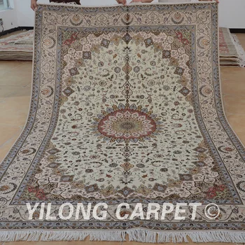 Yilong 6'x9' Източен вълнени ръчно изработени килими изискана 100% вълнени ръчно изработени килими (1403)