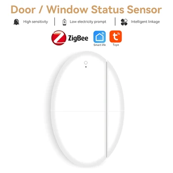 Sasha Zigbee Рамката на Прозорец Сензор Безжичен Интелигентен Дом Магнитен Вратата Сензор за Сигнализация Работи С Zigbee Портал SmartLife сензор за движение