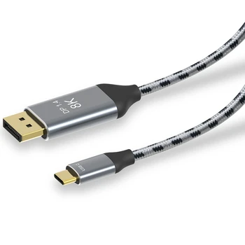 USB кабел-C -Dp 1.4, поддържа резолюция 8K @ 60HZ, кабел DP с мед оплеткой, подходящ за Macpro Display XDR