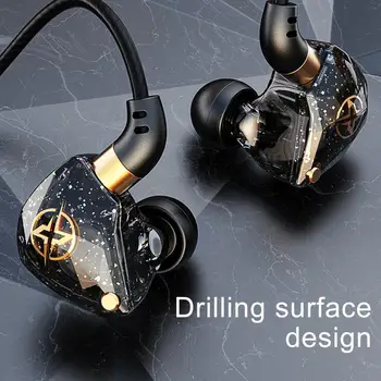 Жични слушалки X6 1,2 м, Увит около слушалки-обшивки с субуфер, 11.6 mm, Големи Слушалки с Подвижна Намотка за Спорт