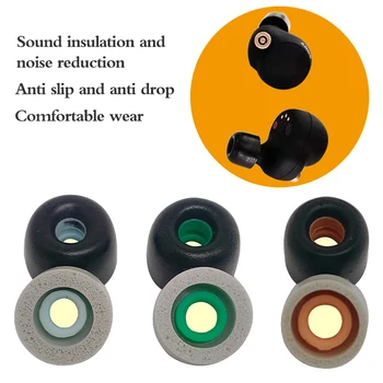 1 чифт Ушни накрайници за Sony WF-1000XM4 Memory Меки Памучни Защитни слушалки Антиалергичен Тапи за уши, Които Капка Амбушюров, Покриване на