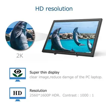 Нов 2 HD-вход USB 5, Мощност 11 инча, резолюция 1920x1080 IPS Панел Портативен Гейминг Монитор