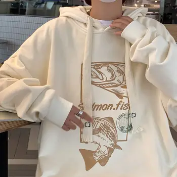 Корея Есен Пролет Мъжка Мода Дамски Хип Хоп Пуловер С Дълъг Ръкав Блузи Hoody Облекло 2022 Нова