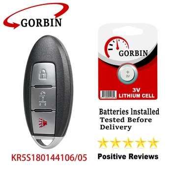 GORBIN за Nissan Ключ С 3 Бутона 433 Mhz Дистанционно Автомобилен Ключ за Nissan Rogue, САЩ X-Trail Южна Азия 4A Чип KR5S180144106/05