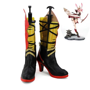 Honkai Impact 3 Yae Sakura Cosplay Обувки Дамски Обувки Ръчна изработка