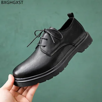 Кожени обувки Oxfords Мъжки Вечерни модела обувки Мъжки Модни Черни Офис 2022 Луксозни Дизайнерски Обувки Мъжки Zapatos De Hombre Chaussure