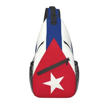 Куба, Кубинския Национален Флаг Прашка Чанта Мъжки Готина Чанта През Рамо Раница През Рамо Пътен Походный Раница