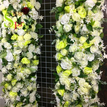SPR Безплатна доставка бяла индивидуален дизайн на арх цвете 2 м/бр. сватбена украса цвете стенен фон маса централен цветен