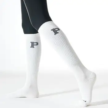 1 Чифт Спортни Чорапи Нескользящие Ергономични Разтеглив Дишаща Найлонова Професионални Спортни Компресия Чорапи за Спорт