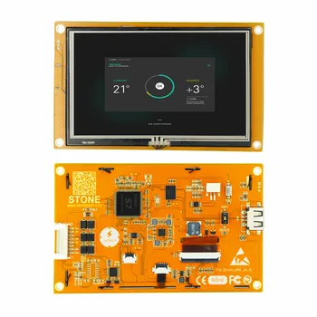 SCBRHMI 4,3-Инчов LCD Дисплей TFT HMI Дисплей Модул за Интелигентна Серия RGB 65K Цветен Резистивная Тъчпад Без Черупка